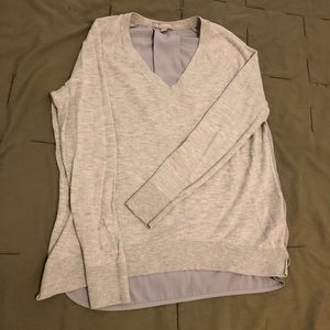 Banana Republic grey panel back sweater - XS
